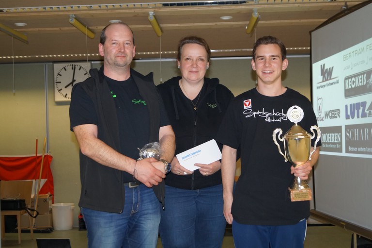 ZSPL Mannschaft 2015/16 - v.l.n.r.: Arnold Schrotter, Nadja Schrotter, Simon Mair