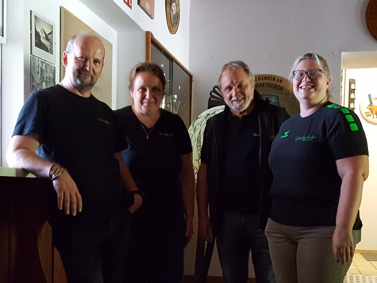 Mannschaft GC 2019 - v.l.n.r.: Arnold + Nadja Schrotter, Hermann Gassner, Melanie Lutz