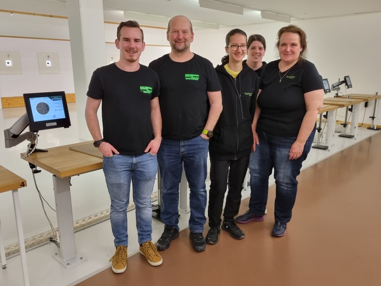 v.l.n.r.: Simon Mair, Arnold Schrotter, Marie Schrotter, Marion Zech, Nadja Schrotter