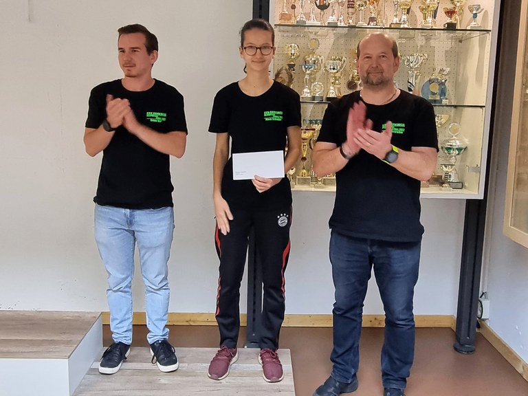 3. Platz für den SSV Rankweil - v.l.n.r.: Simon Mair, Marie Schrotter, Arnold Schrotter