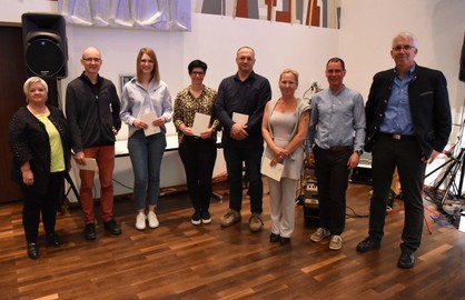 Trainer-Ehrungen bei der 75. Jahreshauptversammlung der Volksbank Turnerschaft Rankweil