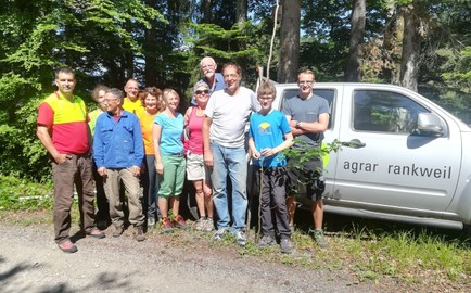 Waldeinsatz der Laufgruppe der TS Rankweil