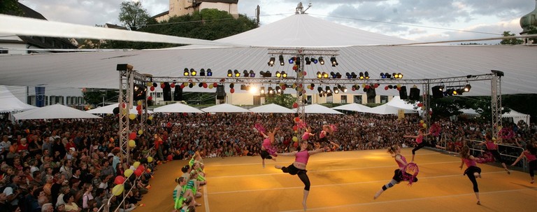 Turnvorführung am Marktplatz © Dietmar Mathis