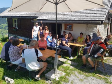Besuch der Alpe Bäckawald in Übersaxen
