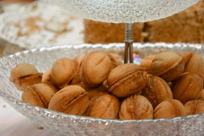 Cafe mit russischen süßen Köstlichkeiten