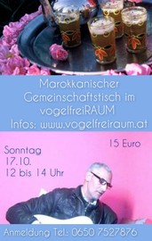 Internationaler GEMEINSCHAFTSTISCH / Marokkanisch