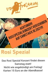 Livekonzert ROSI SPEZIAL