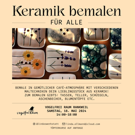 WORKSHOP Keramik bemalen für ALLE mit Linda Ollmann