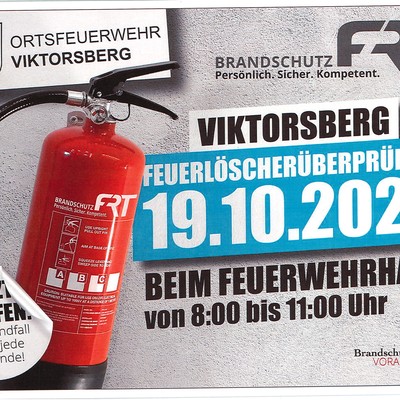 Feuerlöscherüberprüfung 19.10.2024