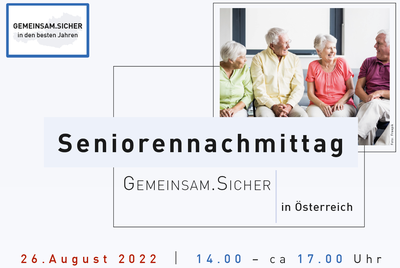 Landespolizeidirektion - Veranstaltungshinweis „Seniorennachmittag“ Landespolizeidirektion - Veranstaltungshinweis „Seniorennachmittag“