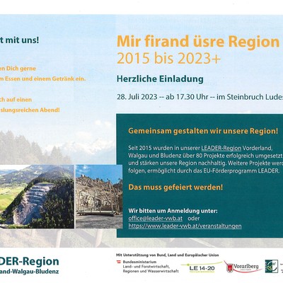 Mir firand üsre Region 2015 bis 2023+