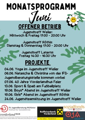 Monatsprogramm Juni