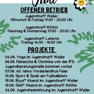Monatsprogramm Juni