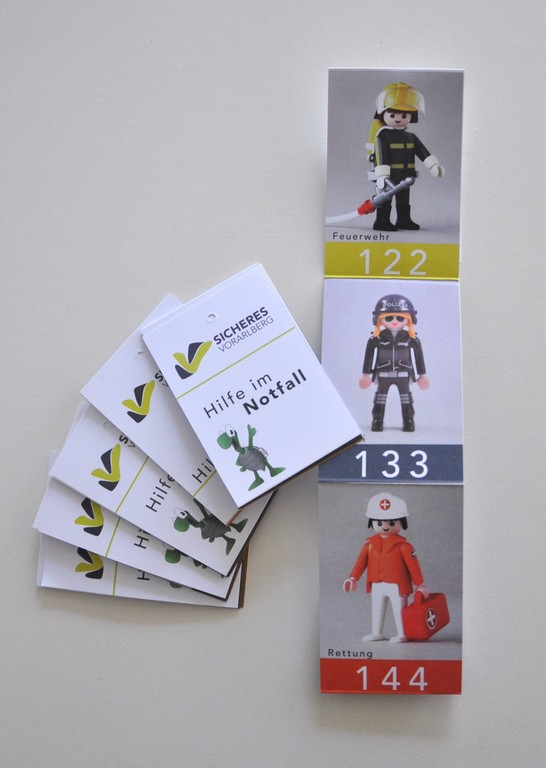Kinder Notfallkarten©Sicheres Vorarlberg