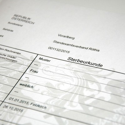 Sterbeurkunde
