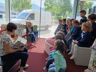 Besuch in der Bücherei