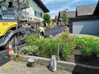 Baustelle Aphaltierung