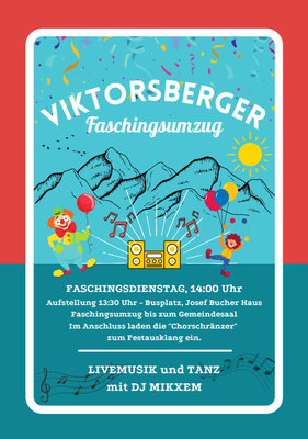 Faschingsumzug in Viktorsberg