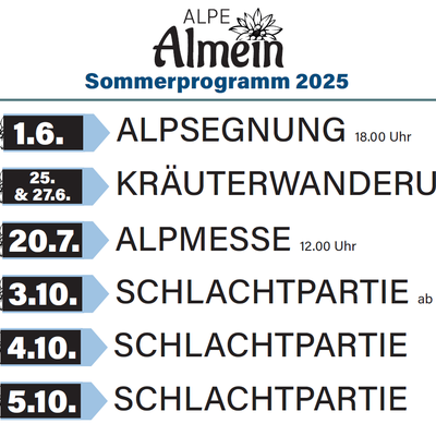 Schlachtpartie Alpe Almein