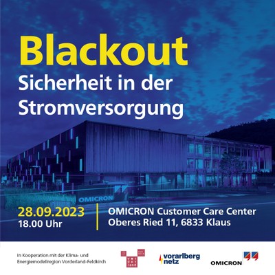 Info-Abend "Blackout: Sicherheit in der Stromversorgung" Info-Abend "Blackout: Sicherheit in der Stromversorgung"