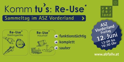 Re-Use-Sammeltag beim ASZ Vorderland Re-Use-Sammeltag beim ASZ Vorderland