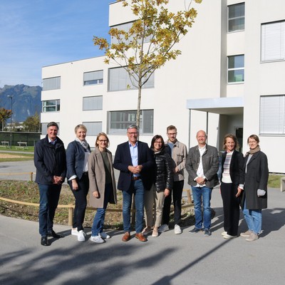 Regengarten der Mittelschule Oberau