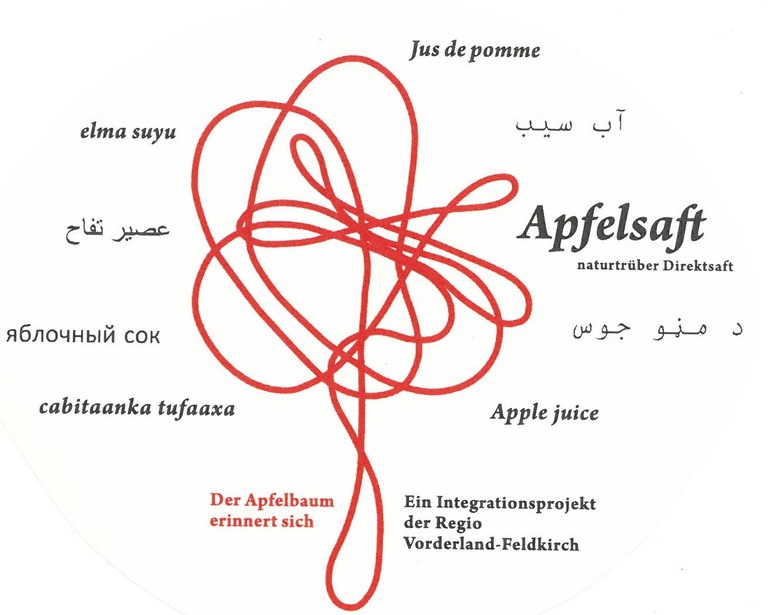 Vorderland-Apfelsaft - Etikett