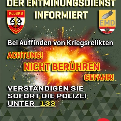 Auffinden von Kriegsrelikten