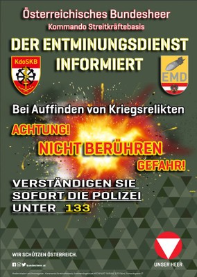 Auffinden von Kriegsrelikten Auffinden von Kriegsrelikten