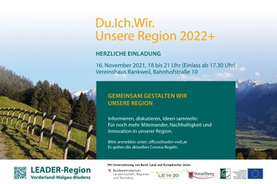 EINLADUNG- Gemeinsam gestalten wir unsere Region EINLADUNG- Gemeinsam gestalten wir unsere Region