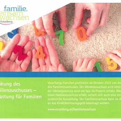 Erhöhung des Familienzuschusses