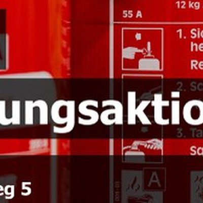 Feuerlöscher Überprüfaktion