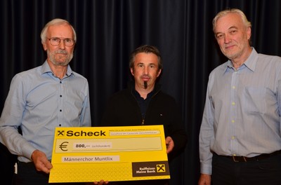 Männerchor Muntlix spendet