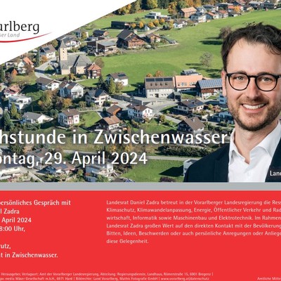 Sprechstunde Landesrat Daniel Zadra