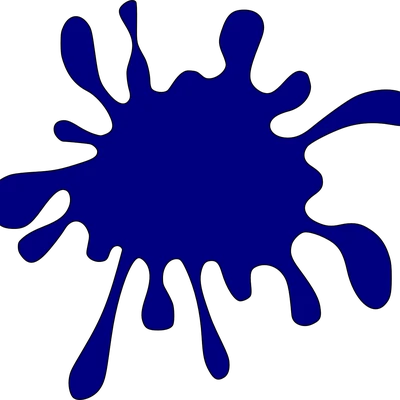 Blaue Kleckse