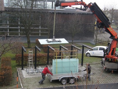 Fahrradunterstellplatz - Endarbeiten