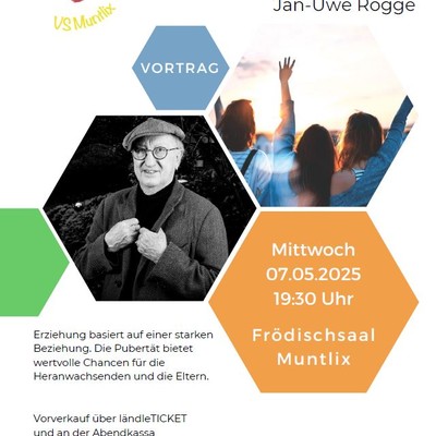 Vortrag "PUBERTÄT Loslassen und Halt geben" von Jan-Uwe Rogge