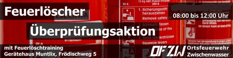 Feuerlöscher Überprüfaktion
