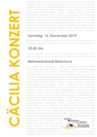Herbstkonzert 16.11.2019