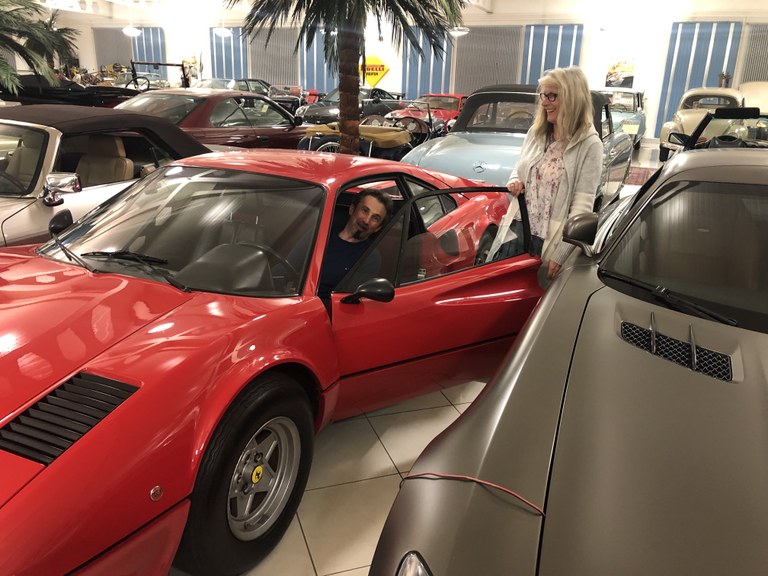 Jürgen Bachmann im Ferrari